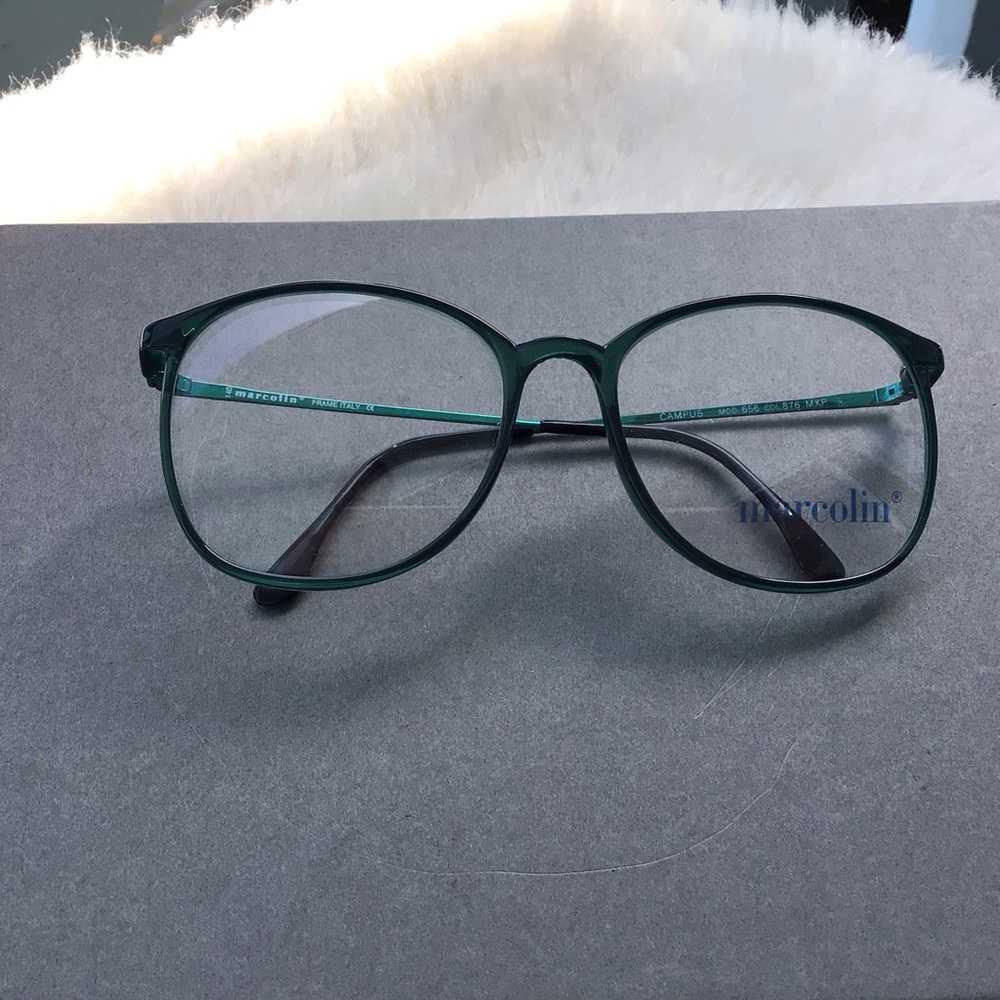Marcolin Campus Eyeglasses Frames NWT Emerald Green Full Rim Made in Italy